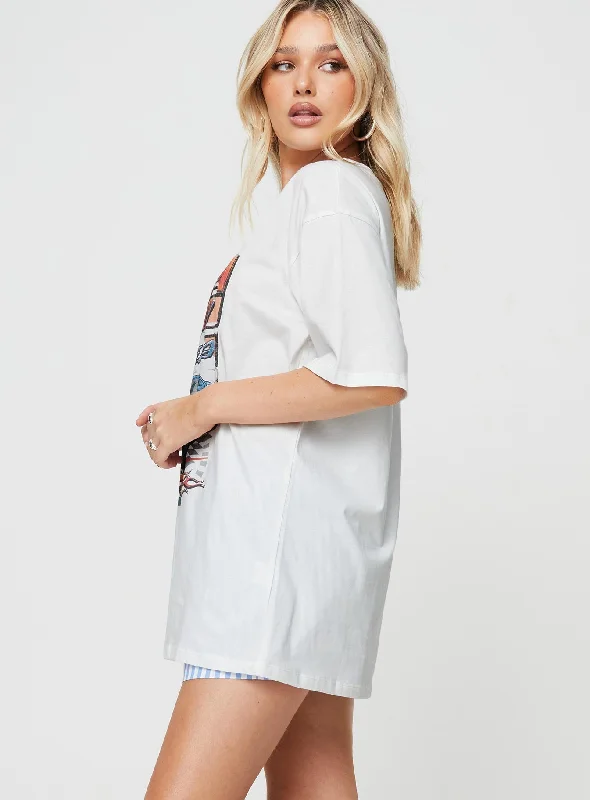 Super 24 Oversized Tee White