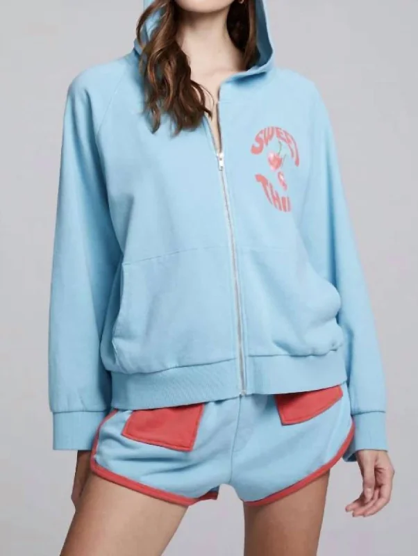 Sweet Things Sweatshirt In Baby Blue