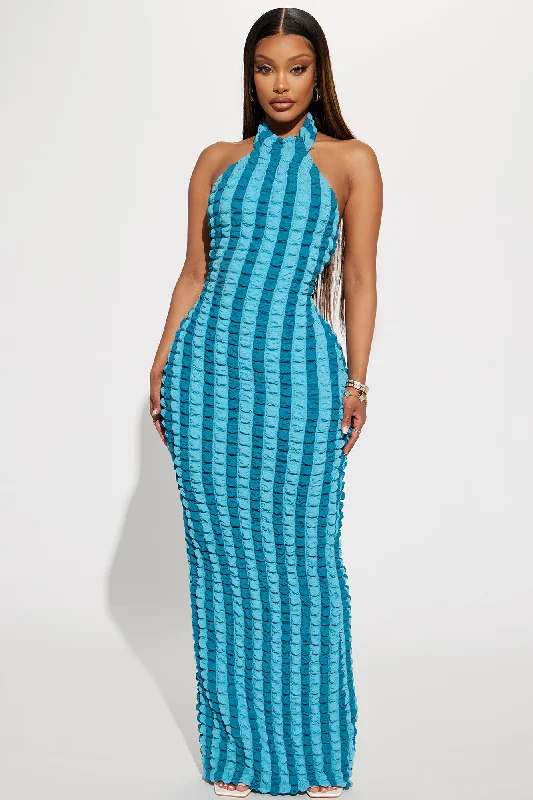 Sweet Treat Maxi Dress - Turquoise