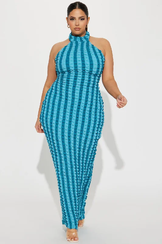 Sweet Treat Maxi Dress - Turquoise