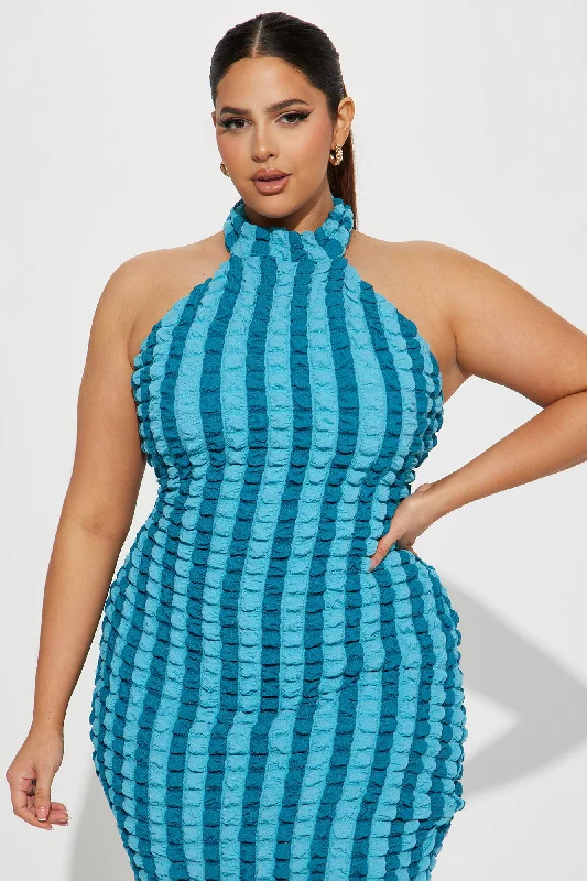 Sweet Treat Maxi Dress - Turquoise