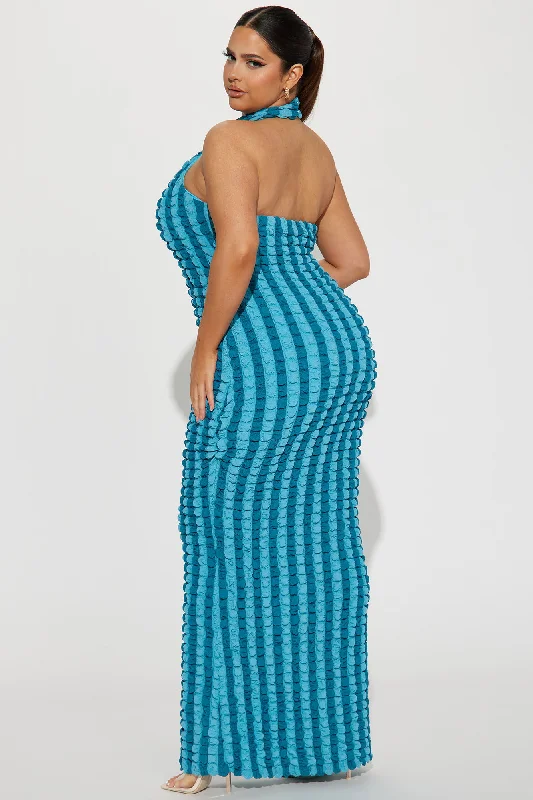 Sweet Treat Maxi Dress - Turquoise