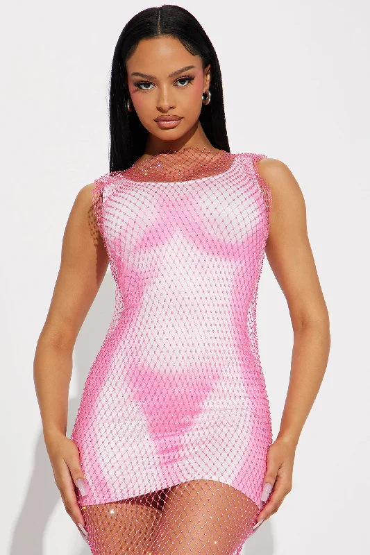 Tia Body Heat Mini Dress Set - Pink