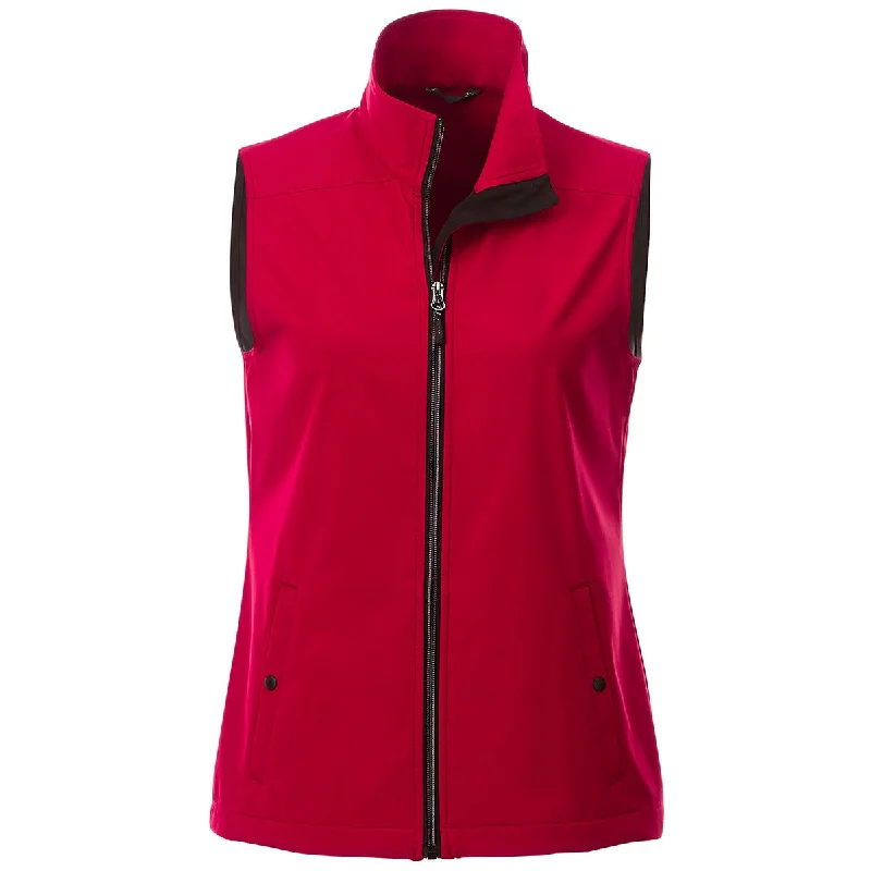 Elevate Women's Team Red/Black Warlow Softshell Vest