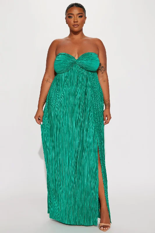 Waikiki Plisse Maxi Dress - Kelly Green