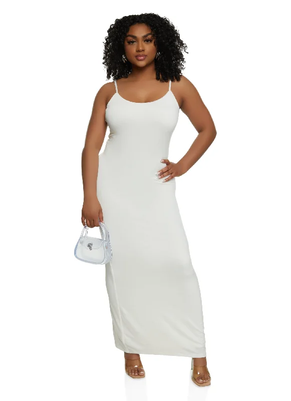 Haute Monde Spaghetti Strap Cami Maxi Slip Dress