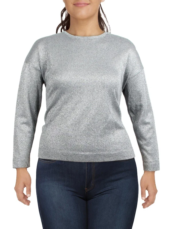 Womens Metallic Comfy Sweatshirt