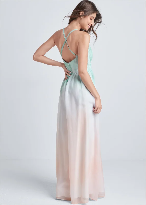 Ombre maxi dress - Blush Multi