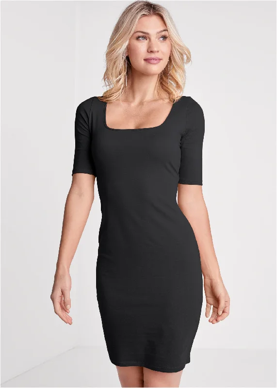 Long and lean dress - Black