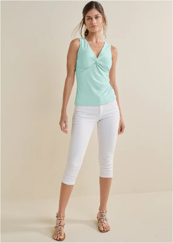 Twist front top - Mint