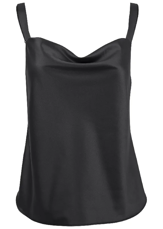 Cowl neck tank - Black