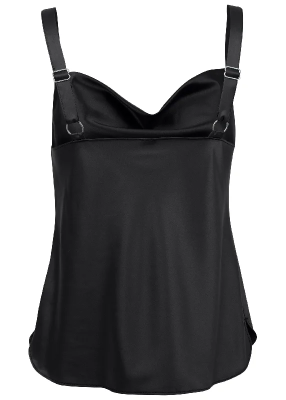 Cowl neck tank - Black