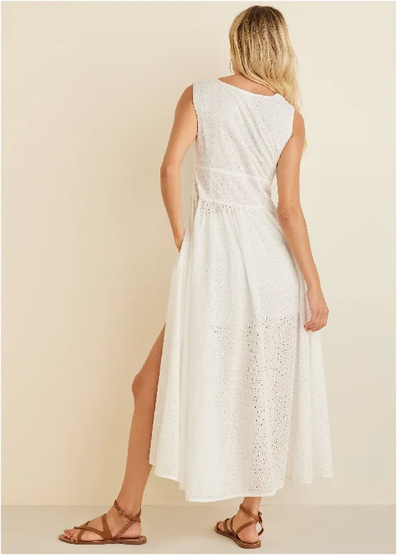 Eyelet maxi top - Off White