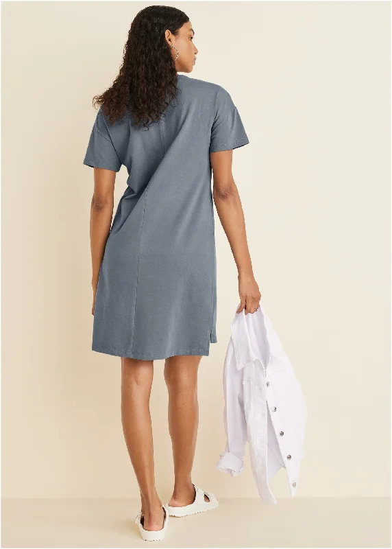 T-shirt dress - Seafog