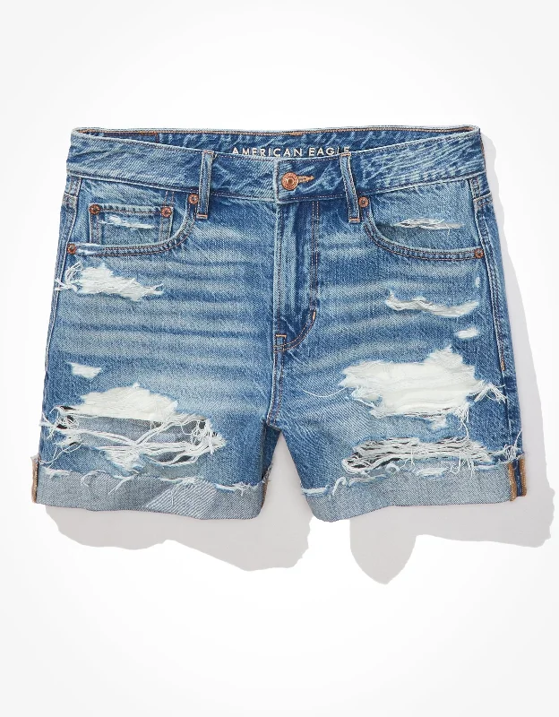 AE Low-Rise Denim Tomgirl Short