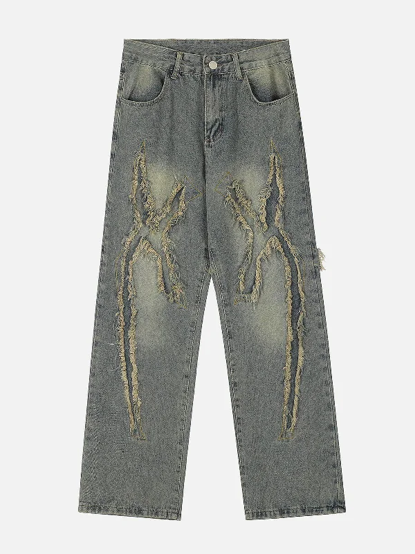 Aelfric Eden Washed Fringe Jeans