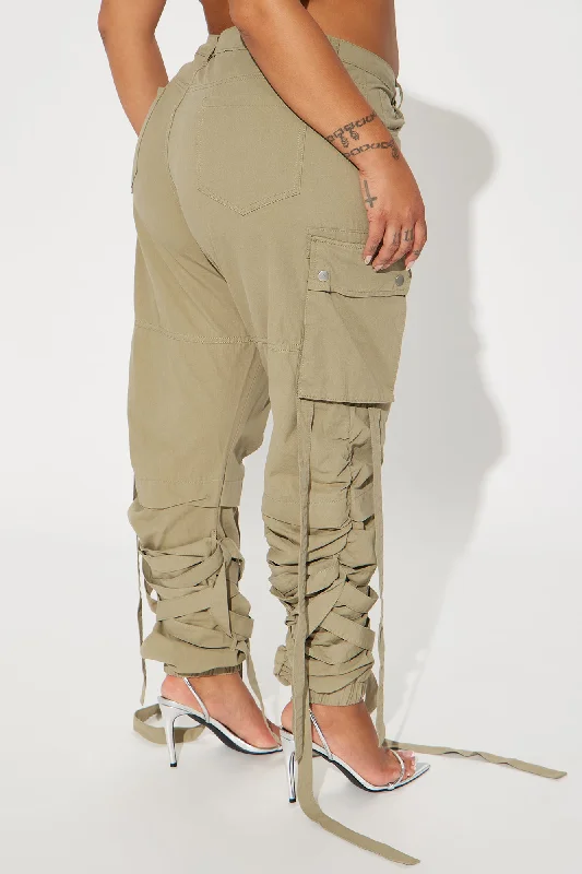 All Tied Up Cargo Jogger - Sage