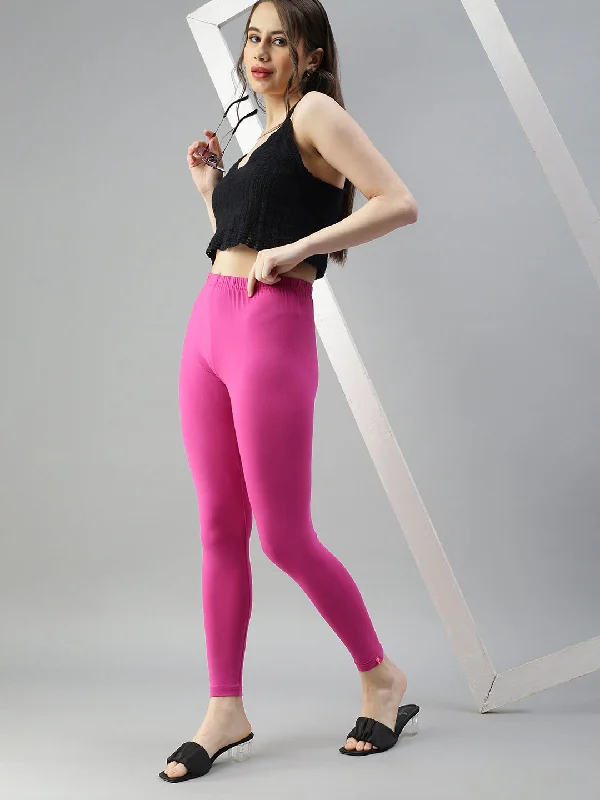 Ankle Leggings-Fushia