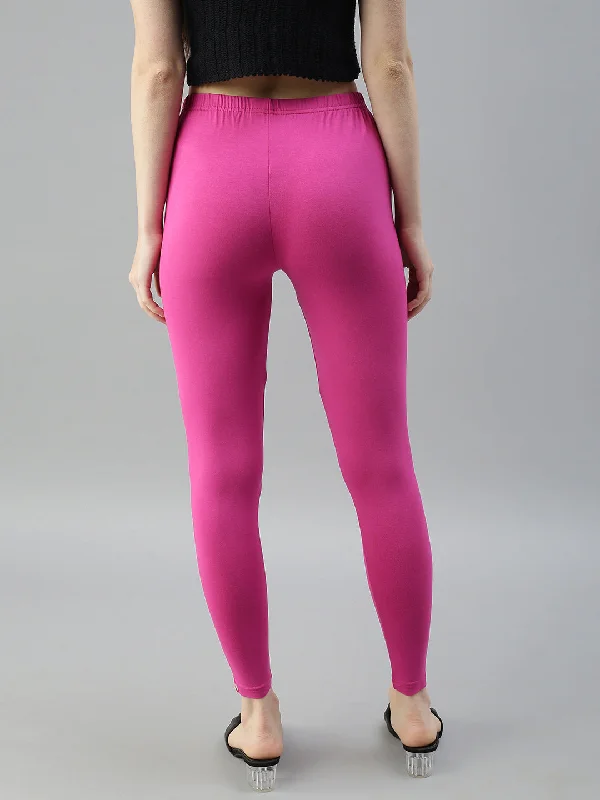 Ankle Leggings-Fushia