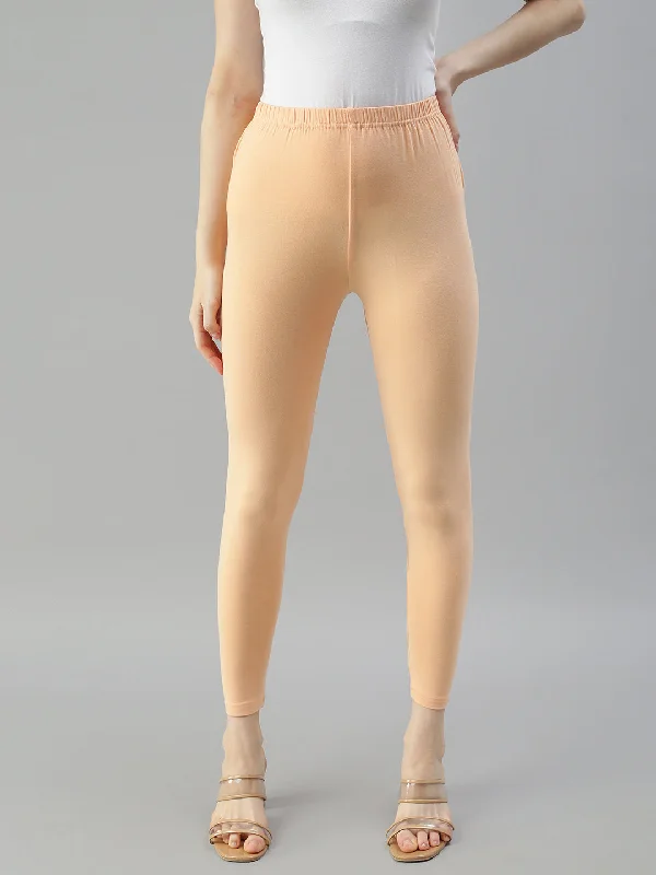 Ankle Leggings-Orange Peach