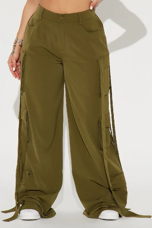 Archive Me Cargo Wide Leg Pant - Olive