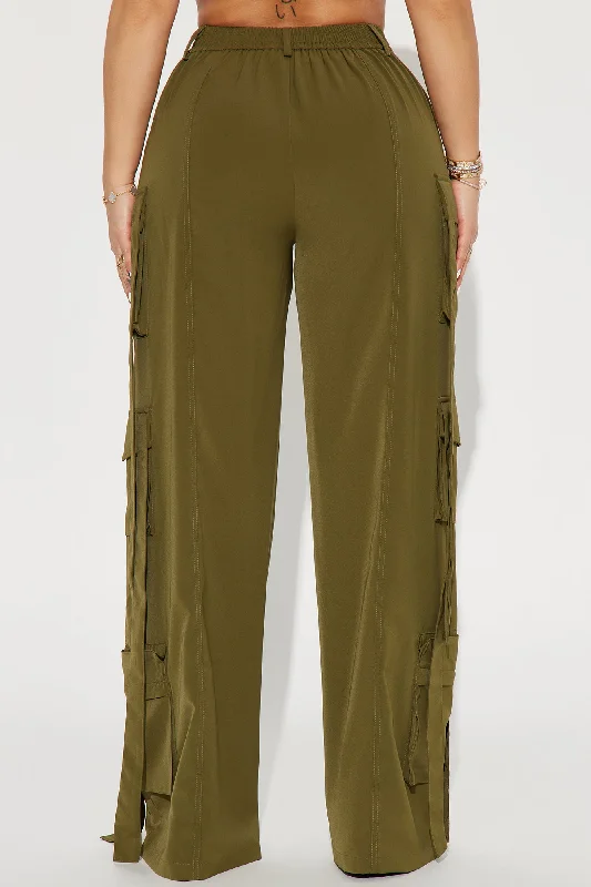 Archive Me Cargo Wide Leg Pant - Olive