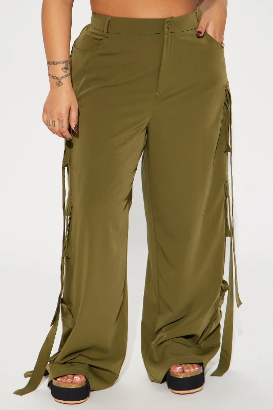 Archive Me Cargo Wide Leg Pant - Olive