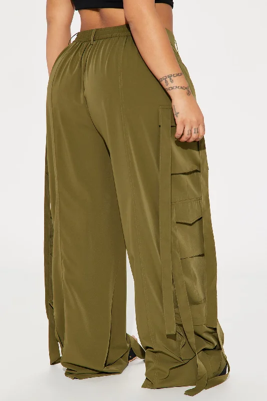 Archive Me Cargo Wide Leg Pant - Olive