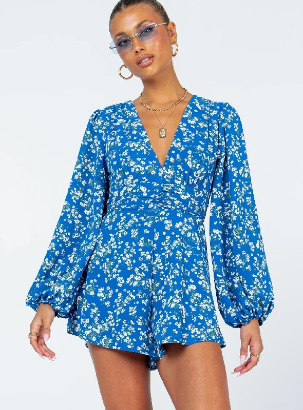 Atlas Romper Blue Floral