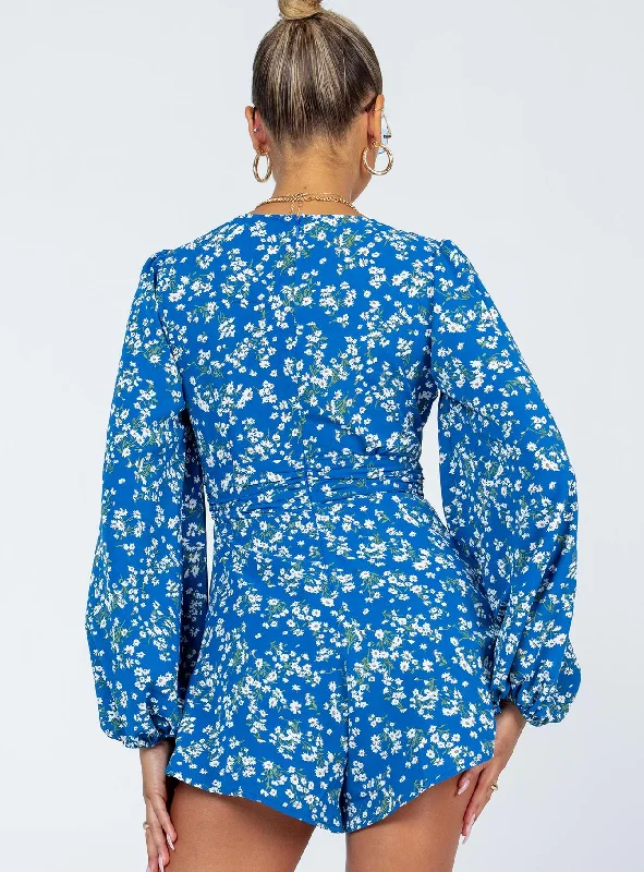 Atlas Romper Blue Floral