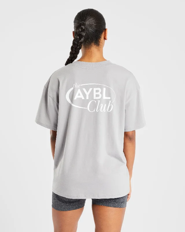 AYBL Club Oversized T Shirt - Grey