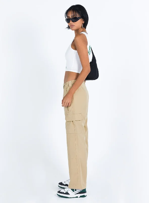 Aysa Cargo Pants Khaki