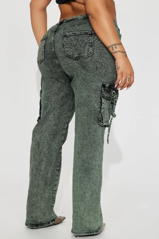 Back To Back Washed Cargo Pant - Olive