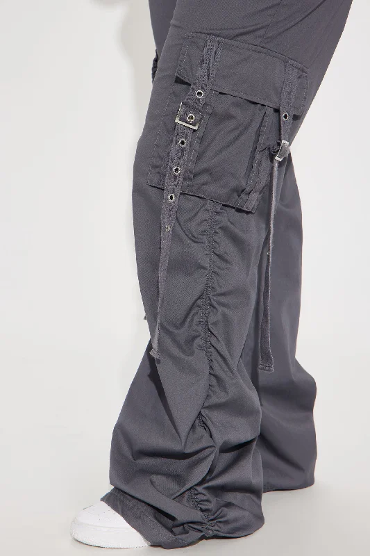 Be My Bestie Cargo Jogger Pant - Charcoal