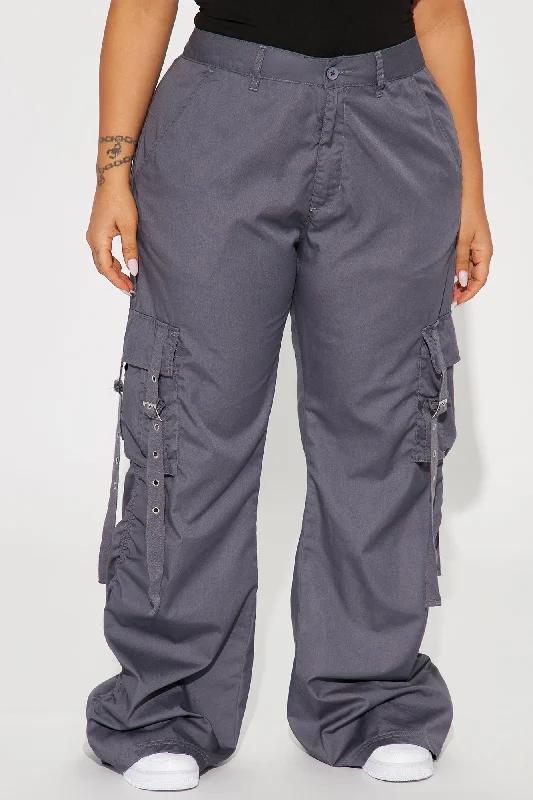 Be My Bestie Cargo Jogger Pant - Charcoal