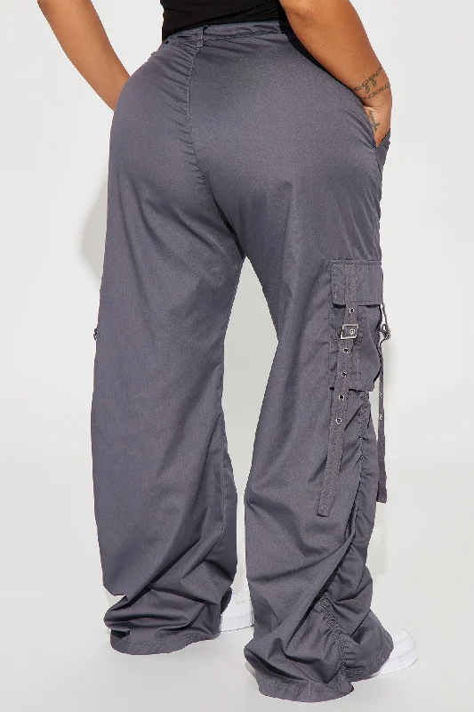 Be My Bestie Cargo Jogger Pant - Charcoal