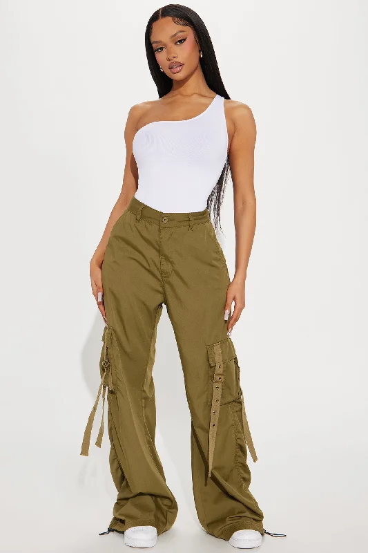 Be My Bestie Cargo Jogger Pant - Olive