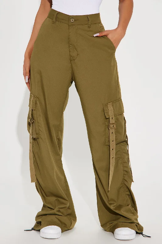 Be My Bestie Cargo Jogger Pant - Olive