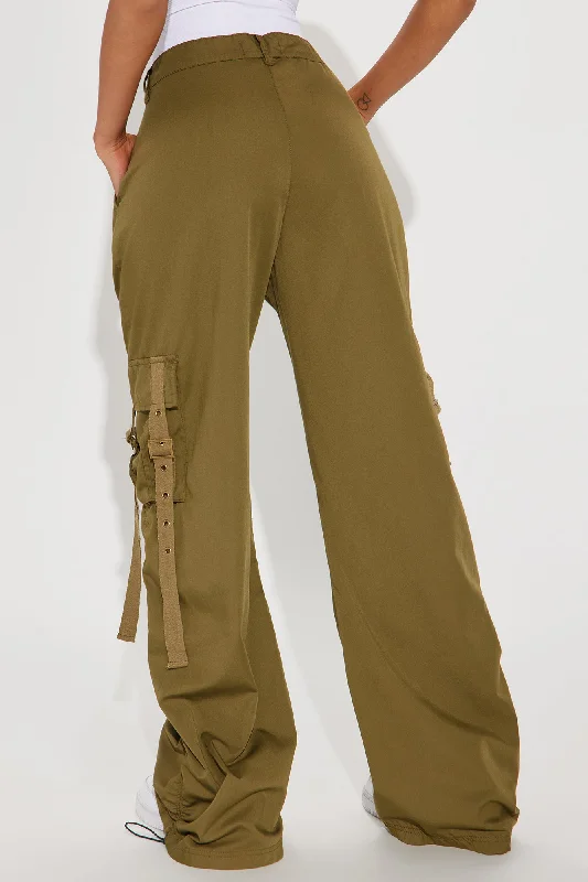 Be My Bestie Cargo Jogger Pant - Olive