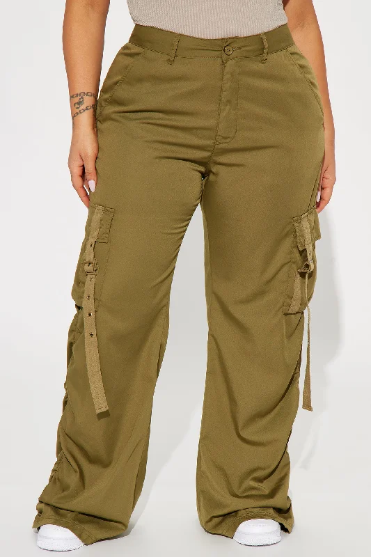 Be My Bestie Cargo Jogger Pant - Olive