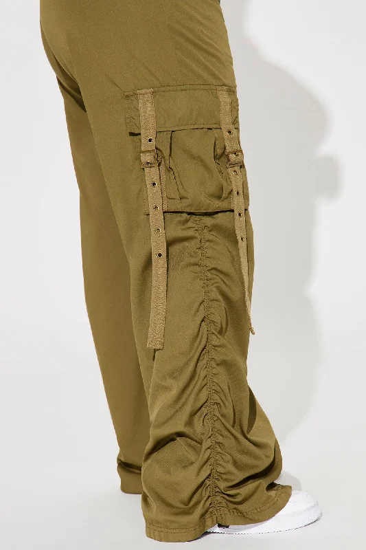 Be My Bestie Cargo Jogger Pant - Olive