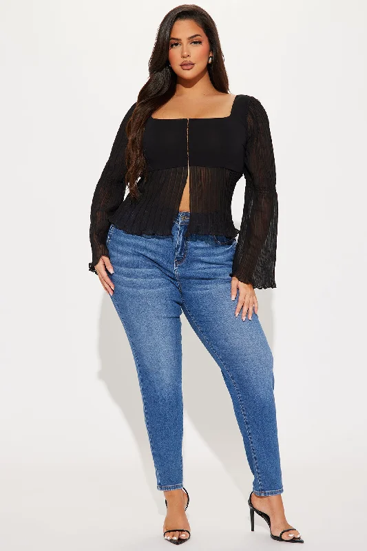 Beauty And Grace Blouse Top - Black