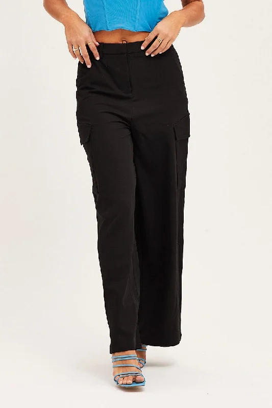 Black Cargo Pant