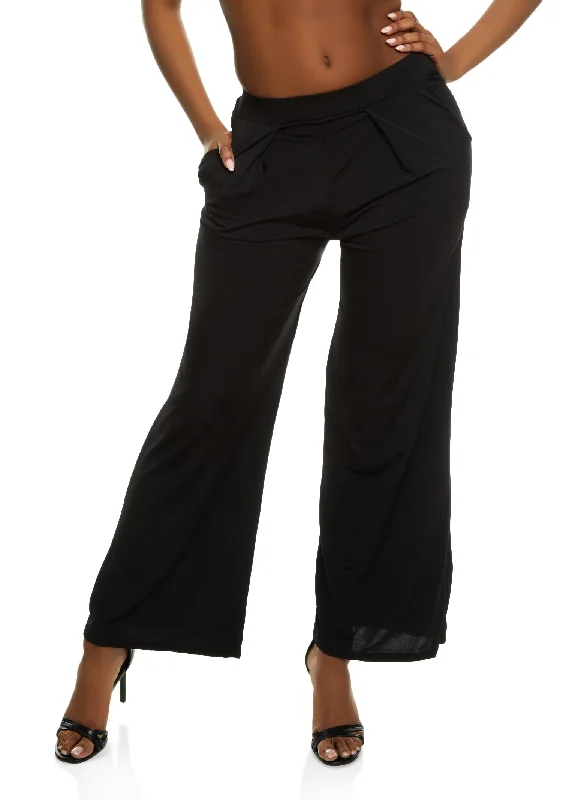 Pocket Wide Leg Pants