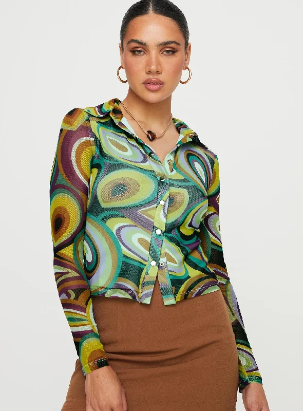 Blanca Long Sleeve Top Multi