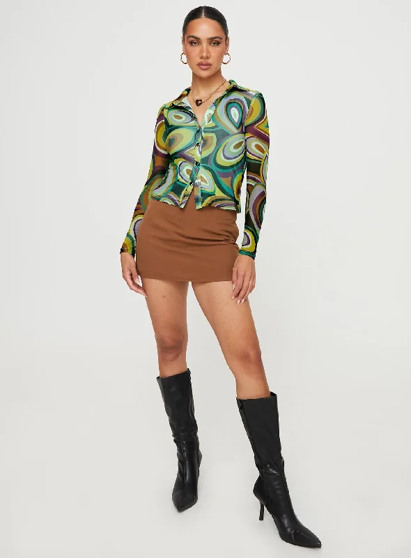 Blanca Long Sleeve Top Multi