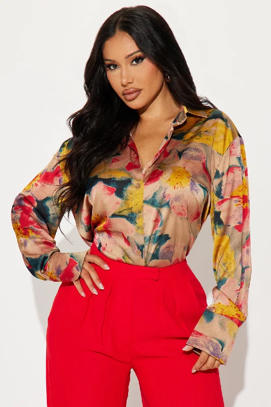 Blooming Babe Floral Shirt - Multi Color