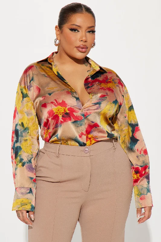 Blooming Babe Floral Shirt - Multi Color