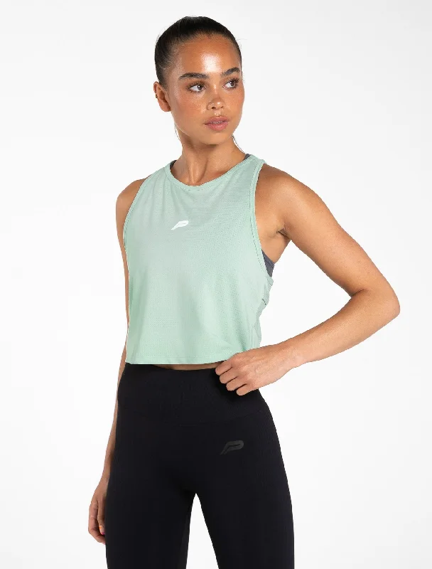 Breeze Crop Tank - Mint Green