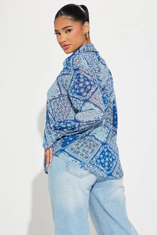 Brighton Paisley Shirt - Blue/combo